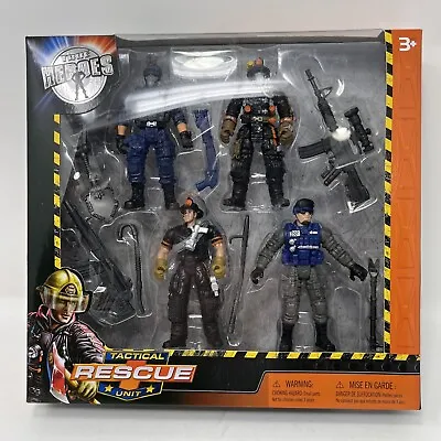 True Heroes Tactical Rescue Unit 4 Pack Action Figures Exclusive 2017 • $29.99