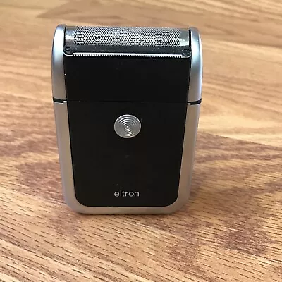 Vintage Braun Eltron Men's Black Rechargeable Foil Head Electric Facial Shaver • $44