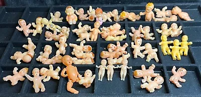 50+ LOT! Vintage Miniature Doll House Baby Dolls Nursery Babies Hard Plastic • $84.88