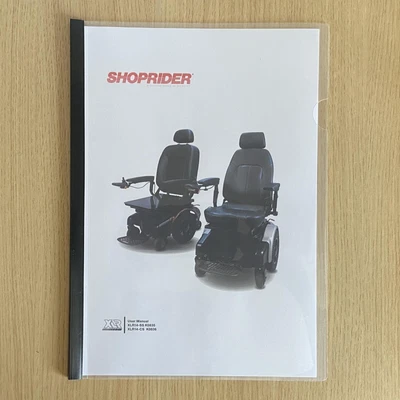 £9.50 • Buy Colour Manual + Extra Info For The XLR14 -SS And CS Powerchair - Shoprider Roma