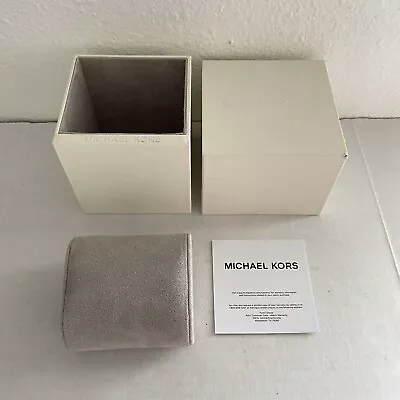 Michael Kors MK Empty White Watch Box Only • $9.99