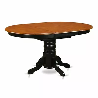 East West Furniture Avon Oval Wood Butterfly Leaf Dining Table In Black/Cherry • $388.47