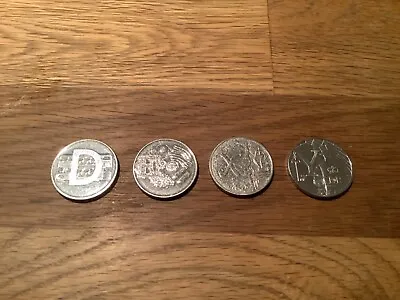 4 X  A Z  ALPHABET 2018  UNC. 10p COINS.   LETTERS  D E X Y. • £5.50