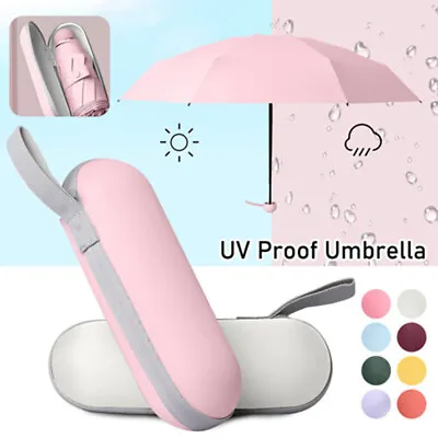$15.89 • Buy Mini Pocket Umbrella Travel Super Windproof Compact Folding Sun Anti-UV Rain