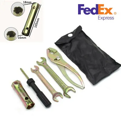 Motorcycle Tool Kit Pliers Wrench Spark Plug Remover For BMW Suzuki Kawasaki • $13.22