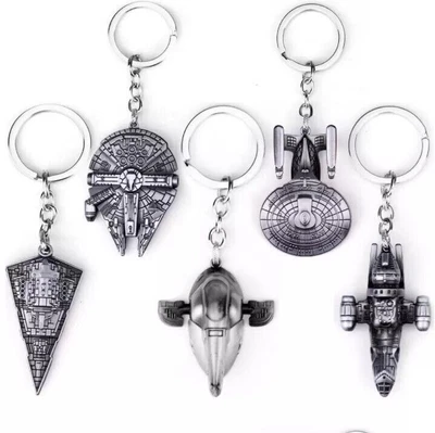 £5.49 • Buy Star Wars Keyrings Startrek Keyrings Firefly Keyrings Metal Spaceship Keyring