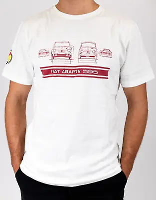 Fiat Abarth 595 50th Anniversary T-Shirt White XL│XXL Genuine & New • $40