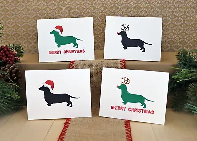 Dachshund Dog Christmas Card Set Doxie Holiday Cards • $45