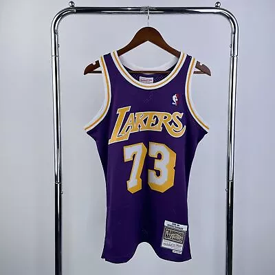 Dennis Rodman #73 Los Angeles Lakers Purple Mitchell & Ness Swingman Jersey Mens • $56.67