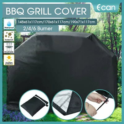 BBQ Cover 2/4/6 Burner Waterproof Outdoor Gas Charcoal Barbecue Grill Protector • $19.99