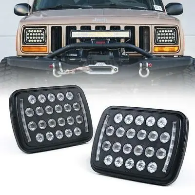 Xprite 5X7  LED Headlights W/ High/Low DRL For 1955-1988 Dodge Chevrolet Ford • $59.99