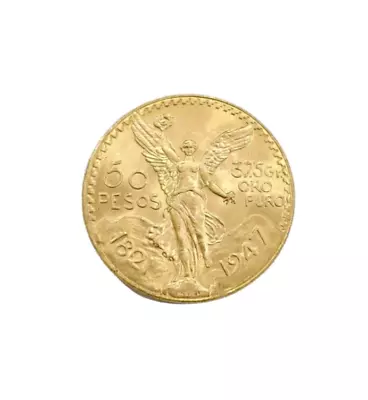 1947 Mexican Centenaro 50 Gold Pesos Coin Solid 22k Yellow Gold Oro Centenario • $3992.01