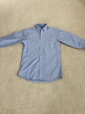 Van Heusen Fitted Blue Long Sleeve Button Up Shirt Mens Size Small NWOT • $10