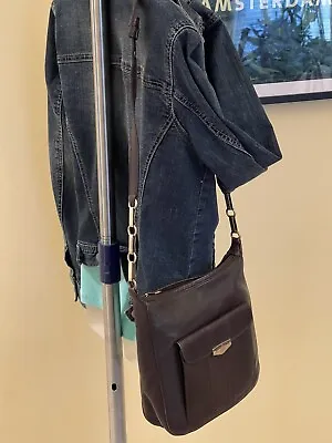 Vintage Mark Cross Brown Leather Shoulder Bag Leather Interior • $67