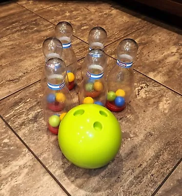 Little Tikes Child Toddler Bowling Set Game 6 Pins 1 Green Ball 🎳🎳 • $20