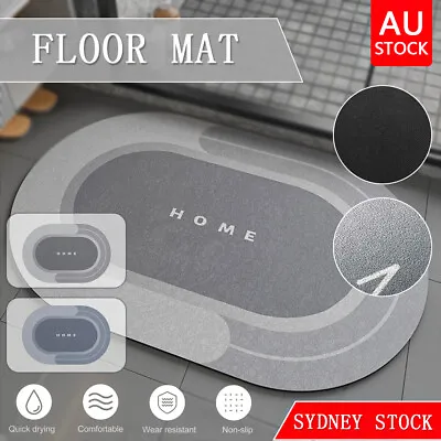 Super Absorbent Floor Mat Soft Quick-Drying Non-Slip Diatom Mud Bath Floor Mat • $17.09