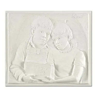 Bill Mack  Sharing  Cast Signed Limited Edition Monotype Relief Sculpture Ap • $595