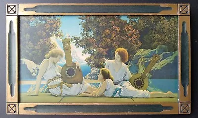 MAXFIELD PARRISH Original  LUTE PLAYERS  Print -1924 Very Good Color Great Frame • $220