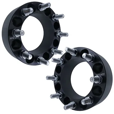 (2) 2  8 Lug Wheel Spacers 8x6.5 Fits GMC Sierra And Dually 2500 3500 Trucks • $95.26