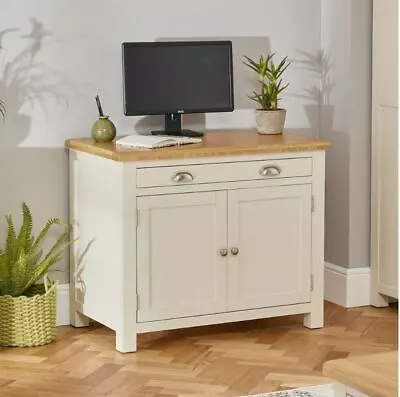 £449 • Buy Cotswold Cream Painted Hideaway Computer Desk - WT51