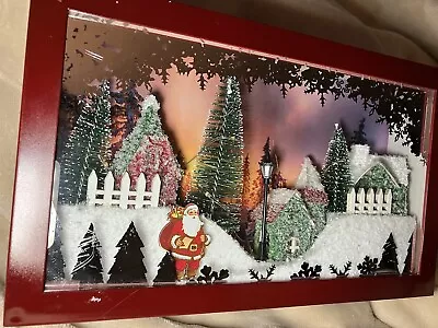 Musical Christmas Diorama Santa Scene Boxed Batt Operated • £10