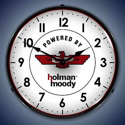 Holman Moody Wall Clock LED Lighted • $164.95