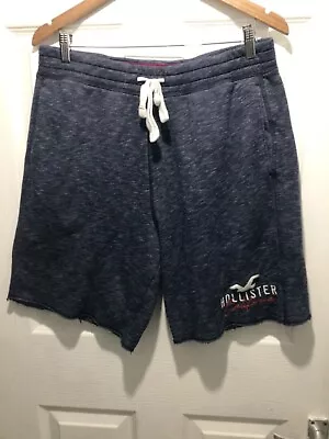 Hollister X Large Blue Logo Sweat Shorts Preppy Gym California XL Y2K Waist 32  • £19.99