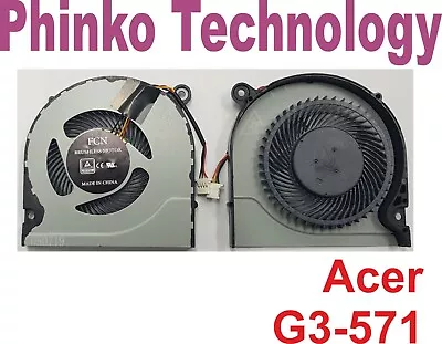 NEW CPU Cooling Fan For Acer G3-571 G3-571G Acer Predator Helios 300 572 573 • $38