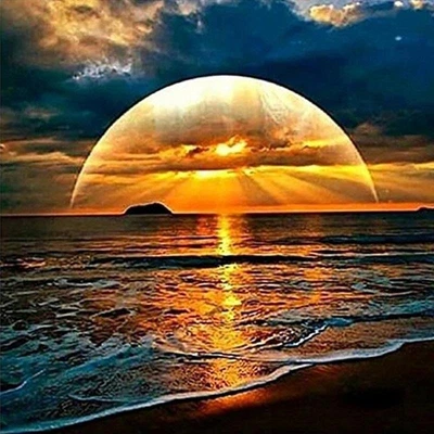 $11.79 • Buy 30x30cm Diamond Painting Kit Wall Art Full Round Drill Art Crafts Home Decortion