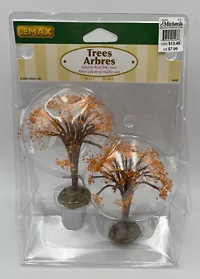 Lemax Vintage 2000 Village Landscape Orange Blossom Set Of Two 4  Trees NOS • $11.99