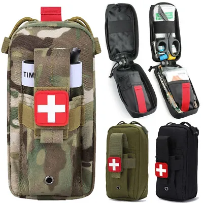 Molle Medical Pouch Tourniquet Holder Tactical First Aid Pouch Small Kit EMT Bag • $10.89