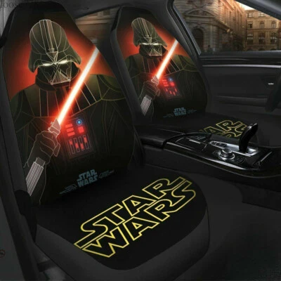 $54.14 • Buy Darth Vader Star Wars 2PCS Car Seat Covers Universal Fit Pickup Seat Protectors