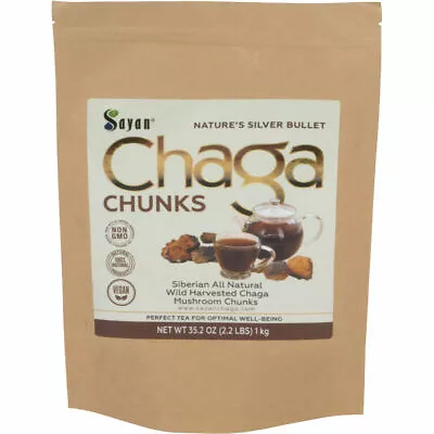 Siberian Chaga Mushroom Chunks Wild Harvested All Natural  • $110.99