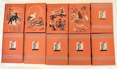 VINTAGE 1947 CHILDCRAFT Encyclopedia Illustrated Kids Books~SET OF 10 • $38.99