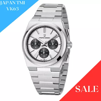 PAGANI DESIGN Full Chronograph VK63 Quartz Men's Wrist Watch • $153.99