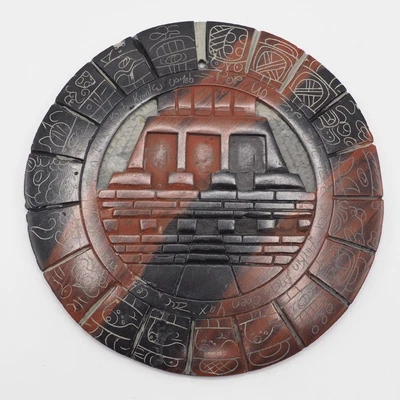 $128.99 • Buy Mayan Calendar Stone Carved Aztec Folk Art Wall Decor 6 X6 