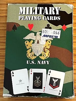 U.S. Navy Military Playing Cards 1986 With Ranks Complete MS0160 • $12