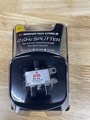 Monster Cable Aska 2 Ghz Splitter New In Package • $13.99