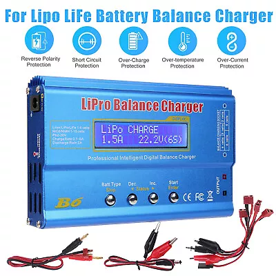 IMAX B6 80W Lipo Battery Balance Charger Discharger Rc Battery Balance Charger • $31.29