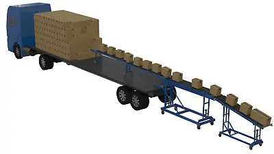 £9795 • Buy Container Unloading Conveyor Without Loading Bay Telescopic Roller Conveyor, 
