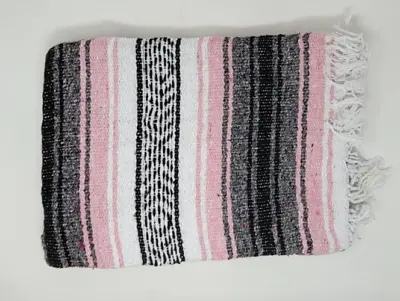 Pastel Pink Colors Blanket Mexican Blanket Warm Yoga Falsa Blanket Beach Blanket • $24.99