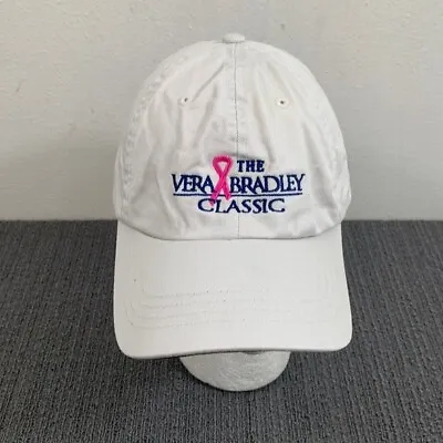 The Vera Bradley Classic Baseball Hat Womens Adjustable Light Khaki Pink Ribbon • $5.99