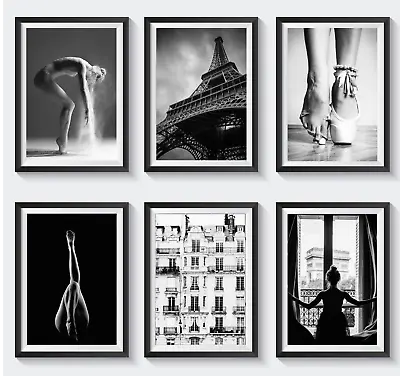 £6.99 • Buy Set Of 6 Fashion Vogue Designer Wall Art Bedroom Print Home Posters Deco Gift 