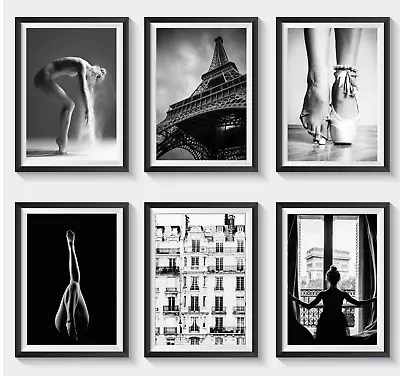 Set Of 6 Fashion Vogue Designer Wall Art Bedroom Print Home Posters Deco Gift  • £6.99