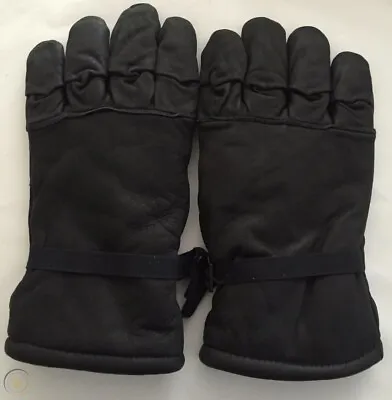 US Military Intermediate Cold Weather LEATHER GLOVES GoreTex NO CUFF MEDIUM MINT • $26.95