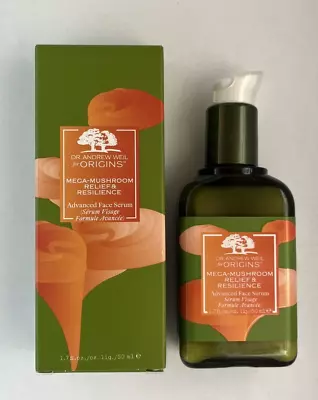 $18.99 • Buy Origins Mega-Mushroom Relief & Resilience Advanced Face Serum 1.7 Oz 50 Ml NIB