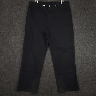 Dickies Pants Mens 38 Tapered Black Mechanic Security Uniform Workwear 38x32 • $12.34