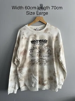 Disney Mickey Mouse Ladies Sweatshirt Size L • £3.49