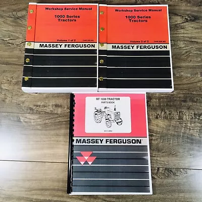 Massey Ferguson 1030 Tractor Service Parts Manual Repair Shop Set Catalog Book • $119.97