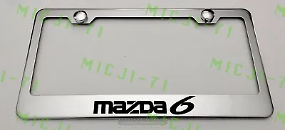 Mazda 6 Stainless Steel License Plate Frame Rust Free W/ Bolt Caps • $11.85